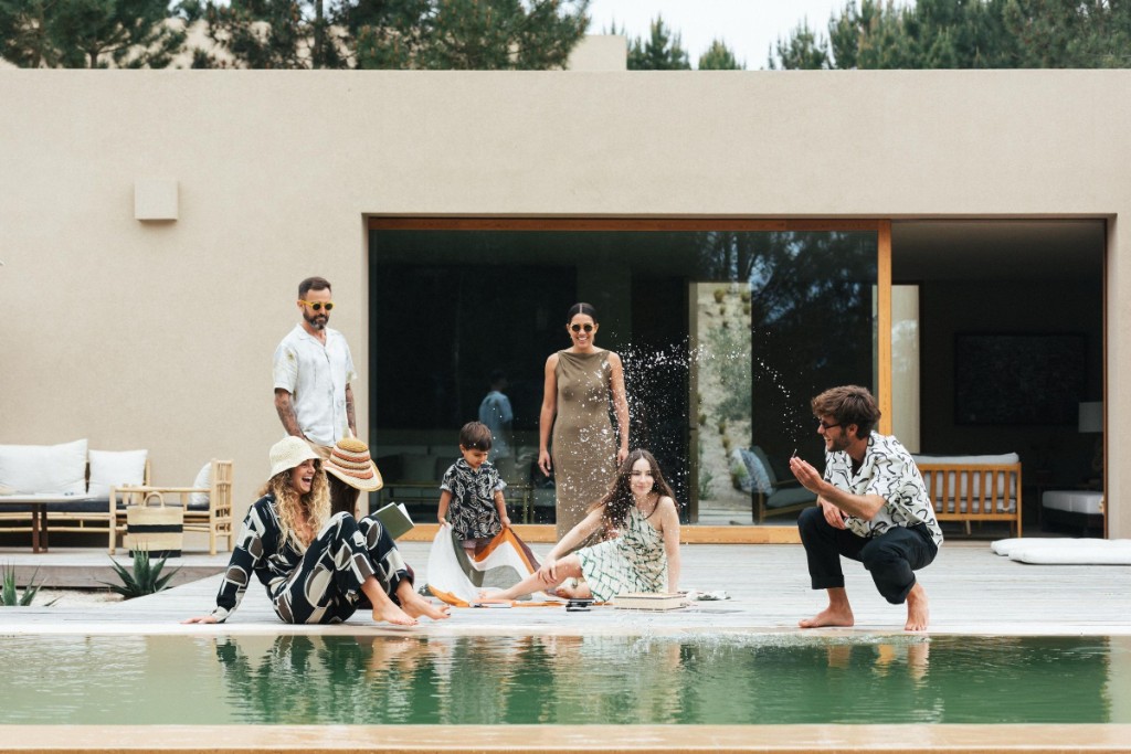 Família aproveitando momento de lazer